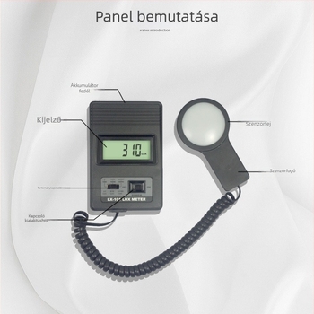 Lantai Lx-101 digitális luxmérő, szétválasztott kivitel, kijelzővel