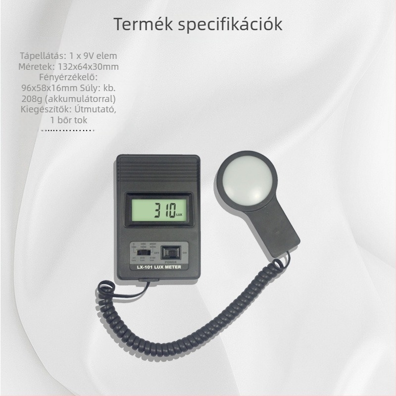 Lantai Lx-101 digitális luxmérő, szétválasztott kivitel, kijelzővel