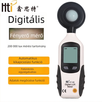 HTi HT-82 Kézi megvilágításmérő látható fényhez, 9V tápegység