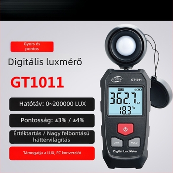 Digitális Megvilágítás Mérő — Kézi Fotométer a Megvilágítás és Fényerő Mérésére, Ipari Lumenmérő
