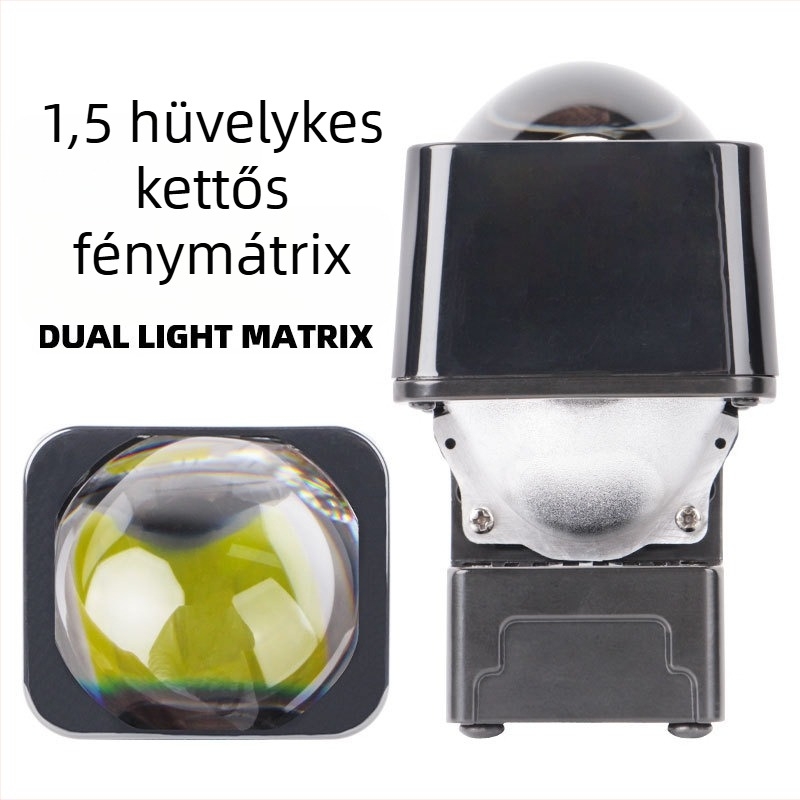 Mátrix LED fényszóró autók és motorkerékpárok számára, távoli és közeli integrációval, IP67, 55W, 12V, 5000 lm, bifokális lencse