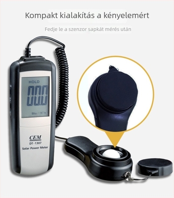 Hordozható megvilágításmérő DT-1307, Ce márka, testreszabható