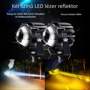 Gépjármű LED reflektor magas fényerősséggel, ultranagy látószögű lencsével, LED fényforrás 1W, 12–24V, univerzális teherautókhoz