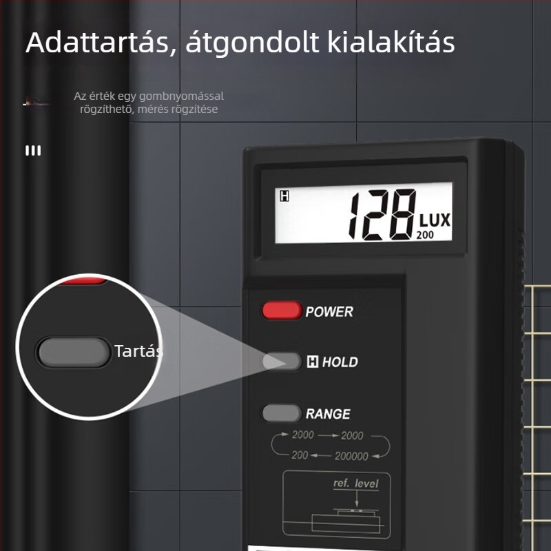 Taishi Tes-1330A/1332A/1334A digitális világosságmérő Lux/Fc fotométer