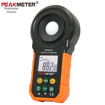 PeakMeter Huayi Digitális Luminométer PM6612 – Hordozható Fényességmérő ZX