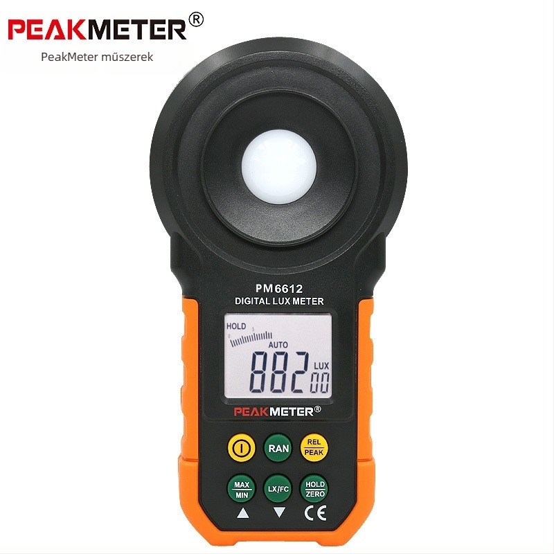 PeakMeter Huayi Digitális Luminométer PM6612 – Hordozható Fényességmérő ZX