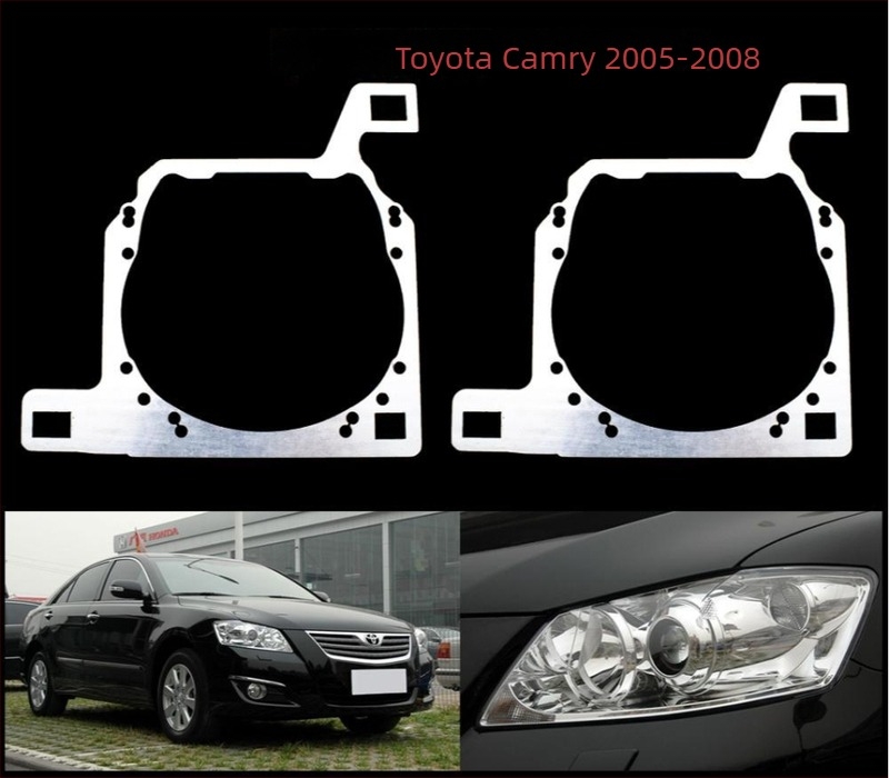 Toyota Camry LED kettős lencsés fényszóró tartó – alumínium ötvözet, TC-YT-06, kompatibilis a Hella Q5-tel
