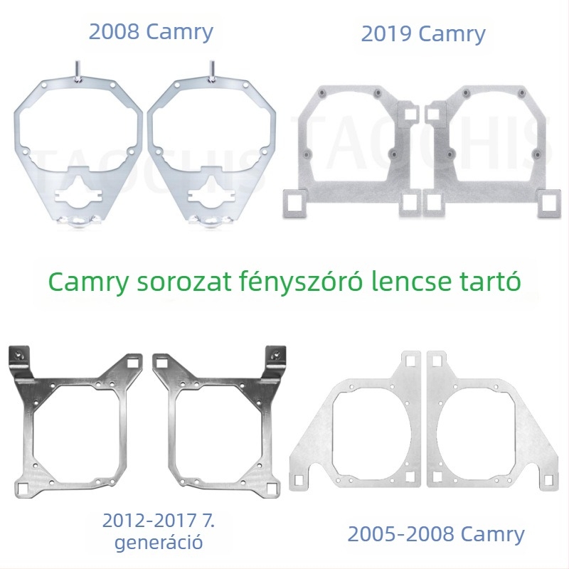 Toyota Camry LED kettős lencsés fényszóró tartó – alumínium ötvözet, TC-YT-06, kompatibilis a Hella Q5-tel
