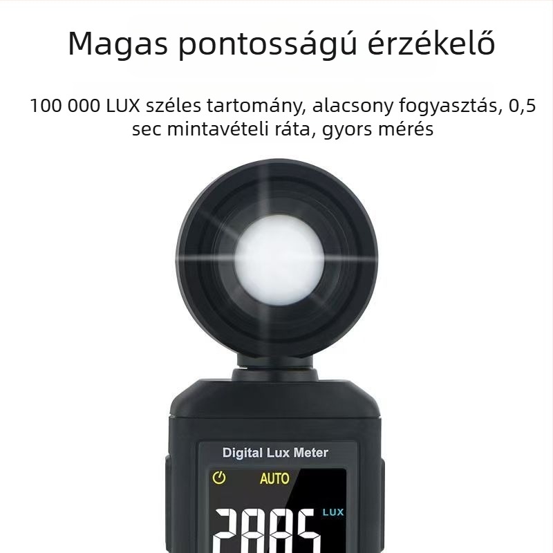 Xima ST8813 hordozható luxmérő – professzionális, digitális kijelző, magas pontosság