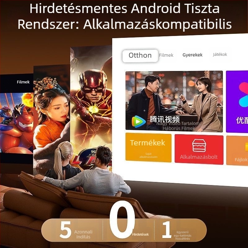 Házi projektor – 60W, 1080p felbontás, 3C tanúsítvány (2024200903003037)