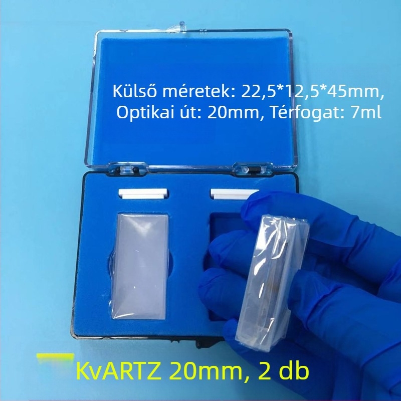 Kvarc üvegcuvetta, modell 751/722, spektrofotometriához, minőségi termék