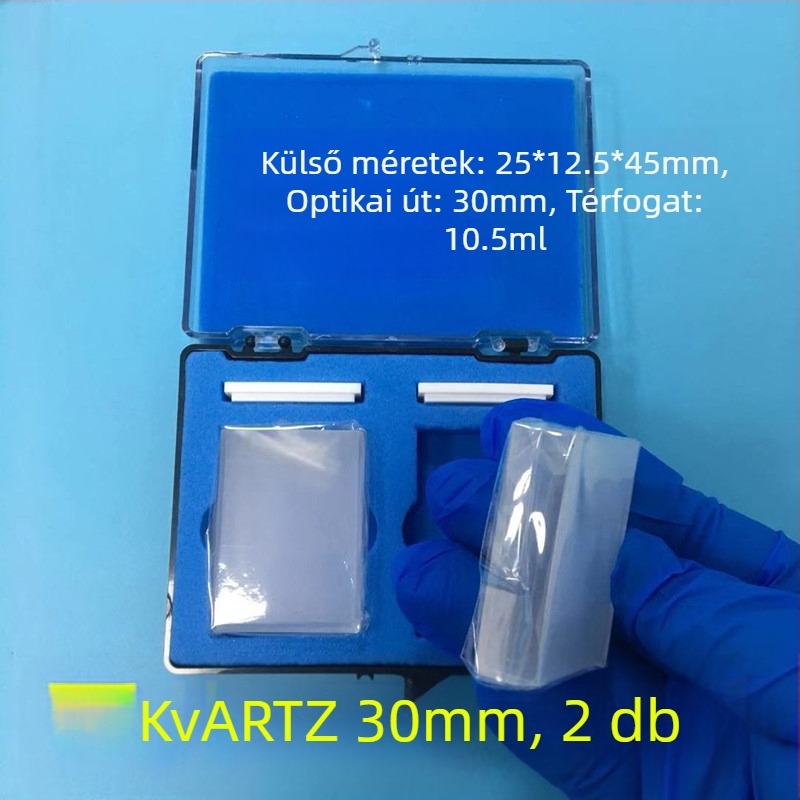 Kvarc üvegcuvetta, modell 751/722, spektrofotometriához, minőségi termék