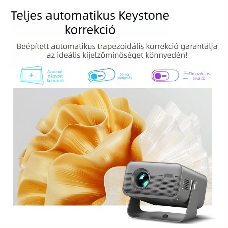 Otthoni projektor automata fókuszszal, előre vetítés (720p, 150 ANSI, 110-220V)