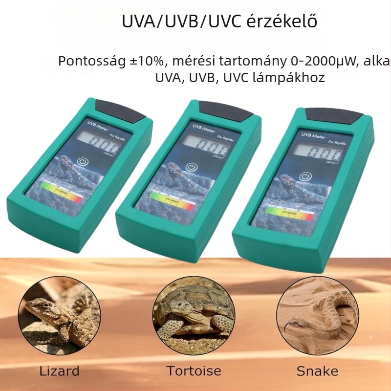 Lingban Magas Pontosságú UV Tesztelő Készülék Hüllő UVA/UVB Lámpákhoz — UV Radiométer és Energia Mérő