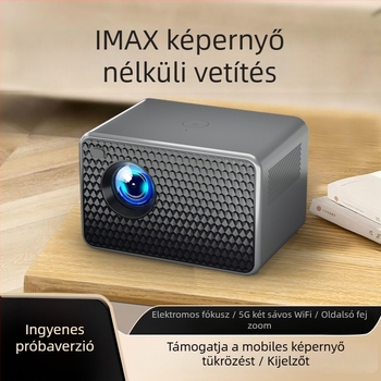 Házi projektor - 1080P, 5000 lm fényerő, 75W teljesítmény, hordozható, első osztályú energiahatékonyság