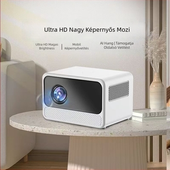 Chigo 1080P hordozható otthoni mozi projektor, 5000 fényerő, 150 hüvelykes vetítés, 80W, 3C tanúsítvány 2024200903000235