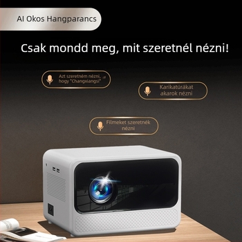 Chigo 1080P hordozható otthoni mozi projektor, 5000 fényerő, 150 hüvelykes vetítés, 80W, 3C tanúsítvány 2024200903000235