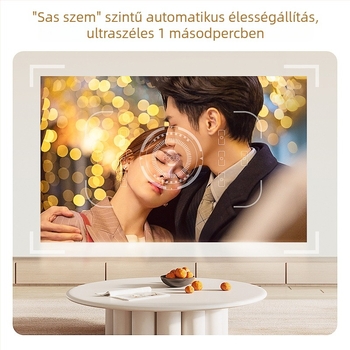 Hordozható 1080P projektor, kiváló képminőséggel, otthoni mozihoz, irodához és oktatáshoz, intelligens