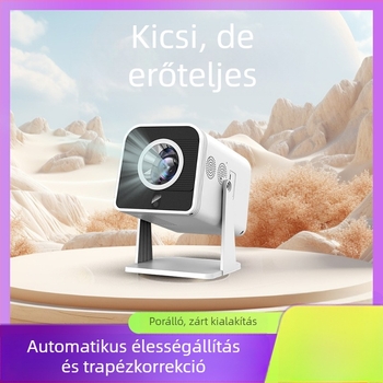 Új E8 projektor otthonra és irodába, 1080p HD, vezeték nélküli képernyő-tükrözés, Wi‑Fi, hordozható