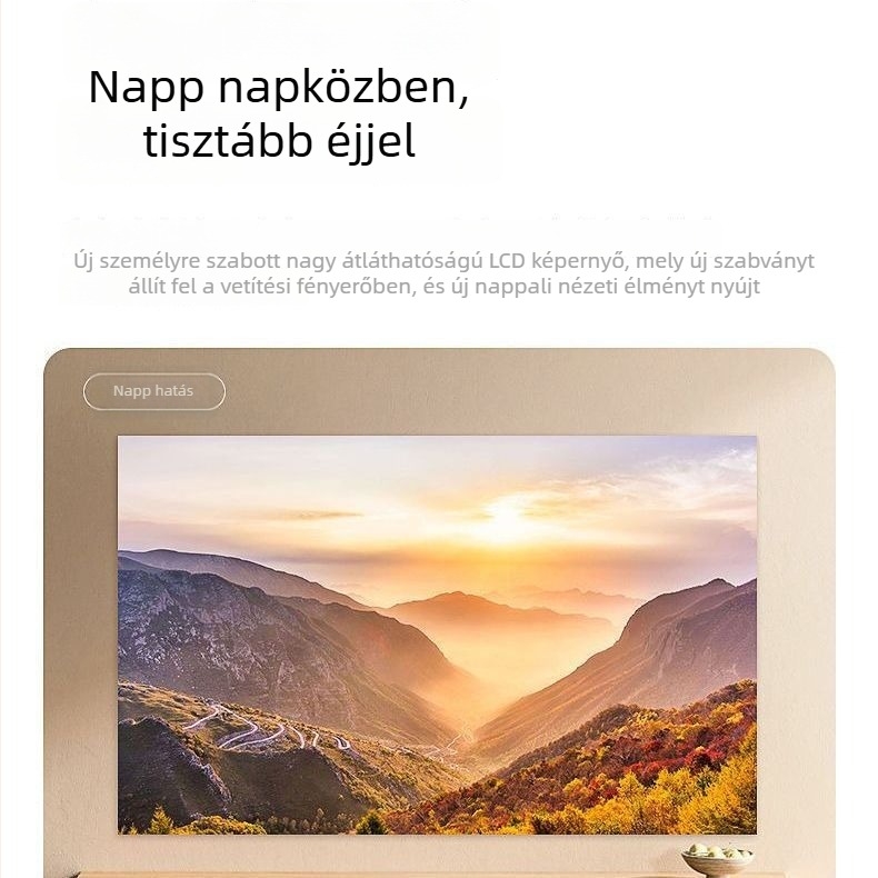 Hálószoba projektor - Ultra HD felbontás, telefon csatlakozás, fali vetítés, diákszobához