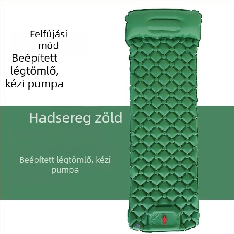 Összecsukható kültéri felfújható alvó matrac, nedvességálló, tojásfészek dizájnnal, egy személyre