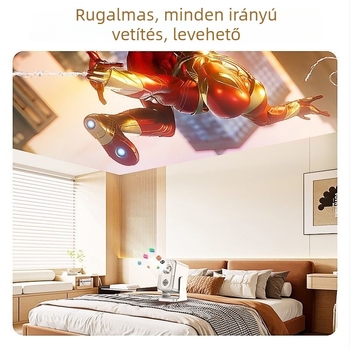 2026-os új modell otthoni projektor HDMI magas felbontású interfésszel, hordozható otthoni mozi, 5G okostelekkel kompatibil a képernyő tükrözéséhez