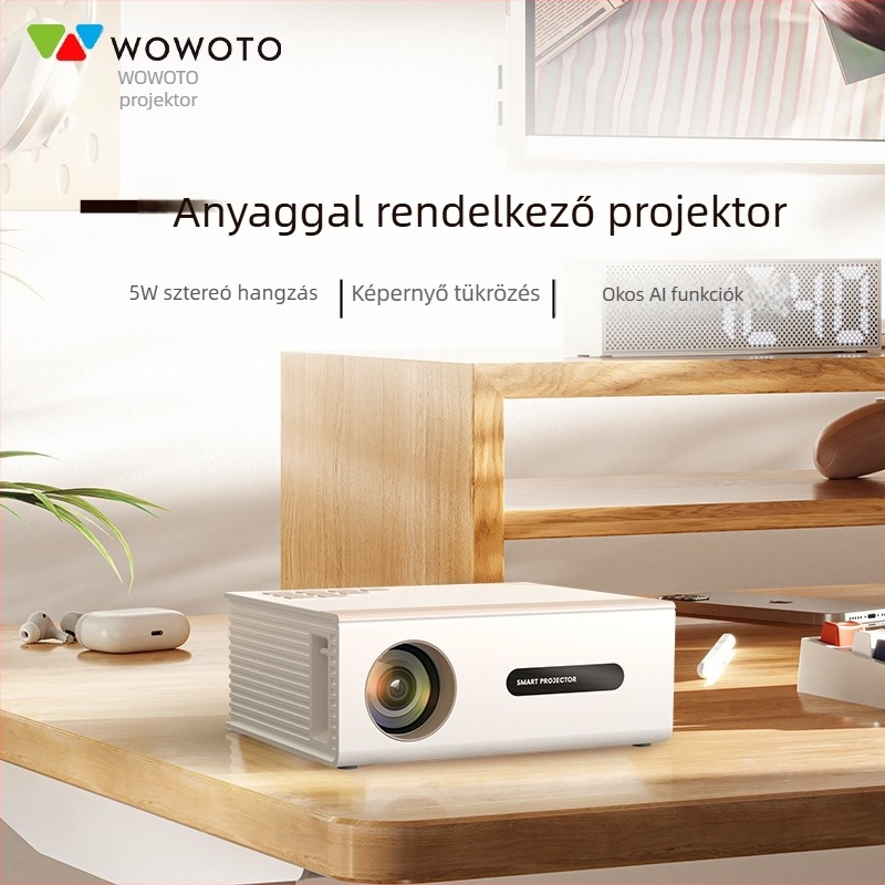 BL01 Otthoni projektor – HD, vezeték nélküli képernyővetítés otthoni mozizáshoz