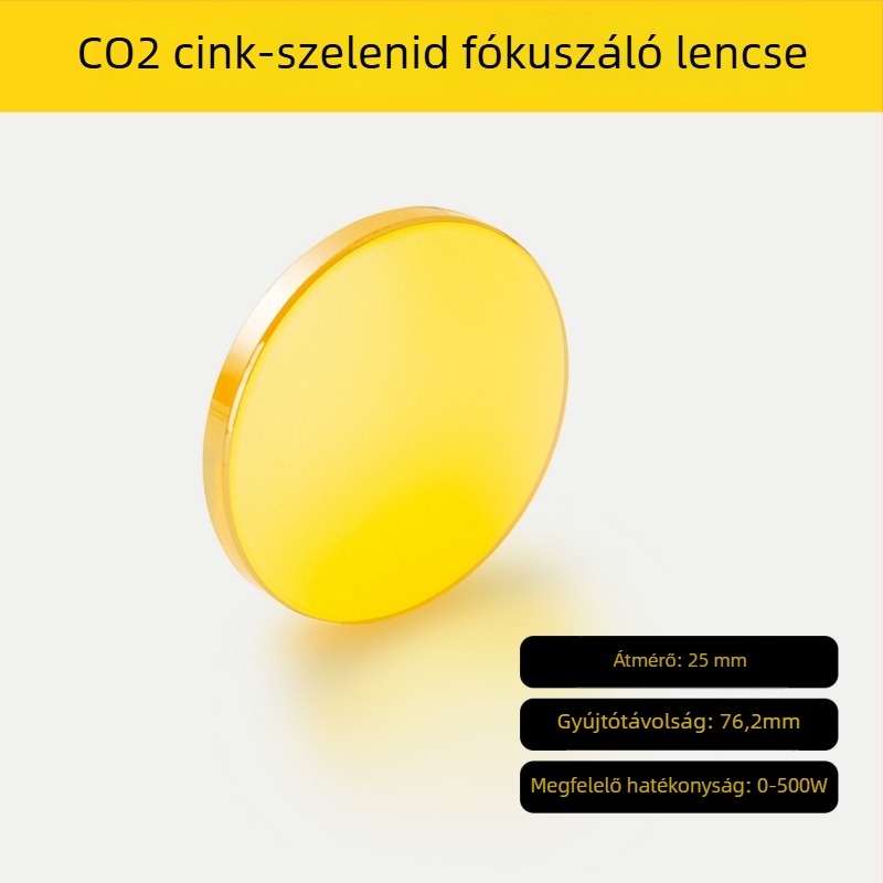 CO2 fókuszáló lencse lézervágó géphez, 12/18/19/20, ZnSe lencse és nagy teljesítményű tükör