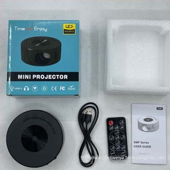 Hordozható LED-projektor gyerekeknek, 10W, 320×180 felbontás, 15±3 ANSI fényerő, 20–100 hüvelyk vetítés