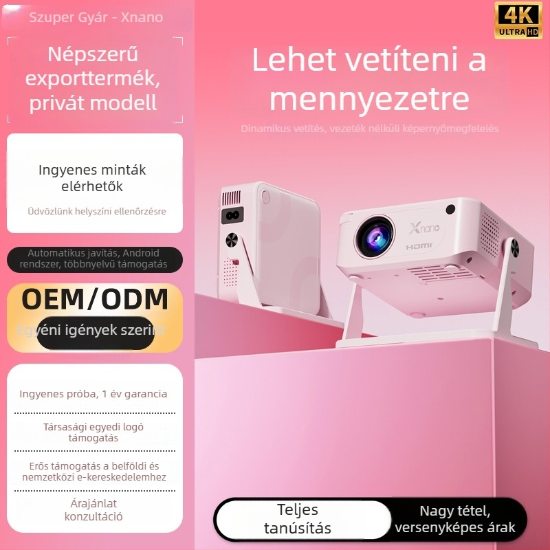 xnano HA109 Hordozható projektor - LCD, 720P felbontás, 40W, fényerő 150