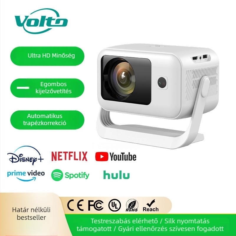 Sun605 Otthoni mozi projektor — 1080p, 150 hüvelykes vetítés, telefon képernyővetítés