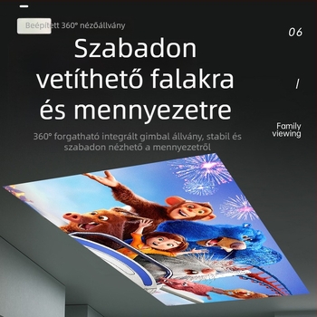 A10 otthoni projektor – LCD kijelző, 1080p, 260 lm, 60W, Android 13