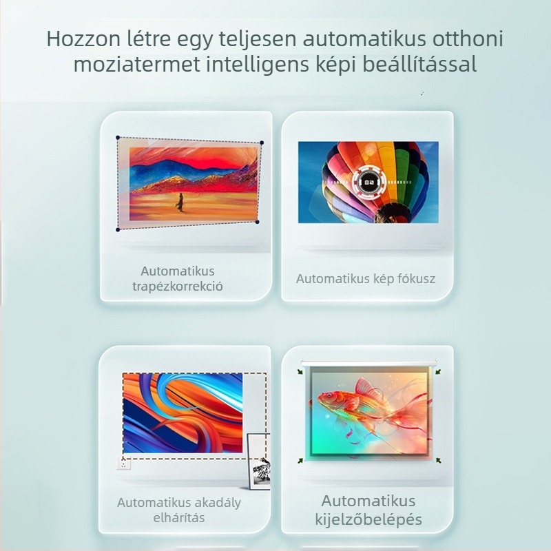A10 otthoni projektor – LCD kijelző, 1080p, 260 lm, 60W, Android 13