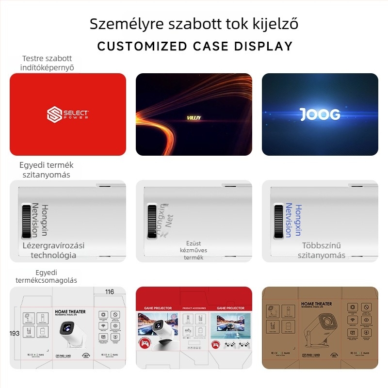 P30pro háztartási projektor Android 14-gyel, dupla Wi‑Fi rendszer, 720p felbontás, fényerő 150, Allwinner H723 chip