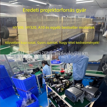 HY300 Házi Projektor 720P (1280x720), 200 ANSI Fényerő, 60W Teljesítmény, Energiahatékonysági Szint 1
