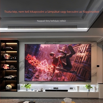 Otthoni mozi projektor, hordozható, 1080p, 5000 lumen, 75W, 3C tanúsítvány 2024200903000235, első osztályú energiahatékonyság