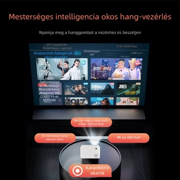 Otthoni mozi projektor, hordozható, 1080p, 5000 lumen, 75W, 3C tanúsítvány 2024200903000235, első osztályú energiahatékonyság