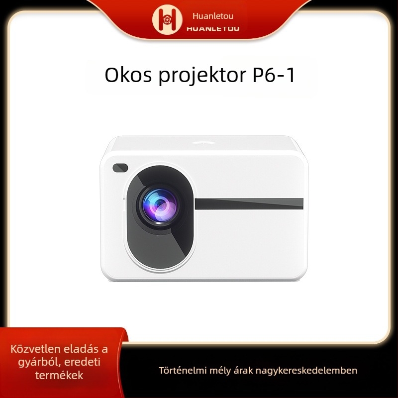 Otthoni mozi projektor, hordozható, 1080p, 5000 lumen, 75W, 3C tanúsítvány 2024200903000235, első osztályú energiahatékonyság