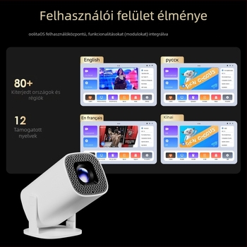 P30PLUS Cool Edition Kisméretű Okos Projektor — 39W, 1280x720 felbontás, 150 fényerő