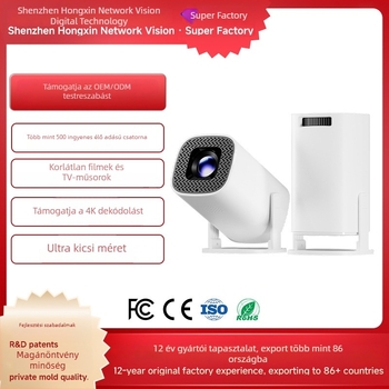 P30PLUS Otthoni Projektor – 1280x720p, 150 ANSI Lumen, Előre vetítés, Vetítési arány 2.1, 100-240V