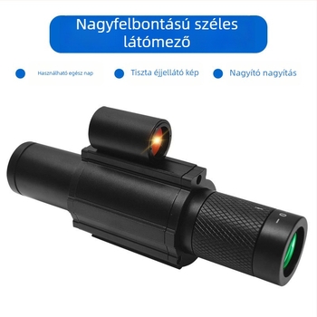 Egyszeres infravörös éjjellátó célzóoptika mozgó kereszttel, 500 m hatótávolság, nappal és éjjel használható, éjjeli látás javítása