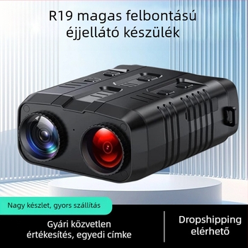 Infravörös éjjellátó készülék nappali és éjszakai használatra, 5x digitális zoom, 25 mm objektív, látómező: végtelen, működő feszültség: 9V, tömeg: 420 g