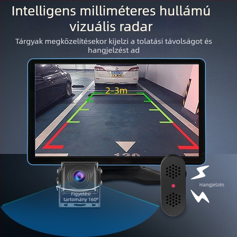 Autós dashcam kiemelkedő éjszakai látással, négycsatornás megfigyelés, holttér-figyelmeztetés, hang- és fényriasztás, hátrameneti radar, öt- vagy hatcsatornás rendszer