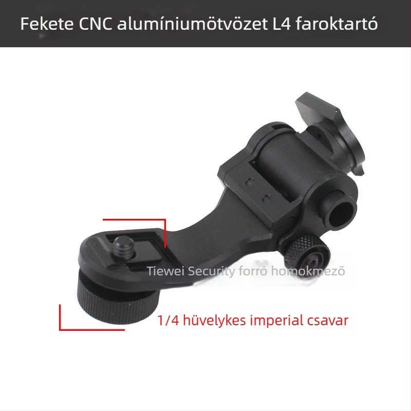 PVS-14 éjjellátó készülékhez tartó – J-kar és ívelt kar, CNC alumínium ötvözet, dovetail híd, 0,08 kg