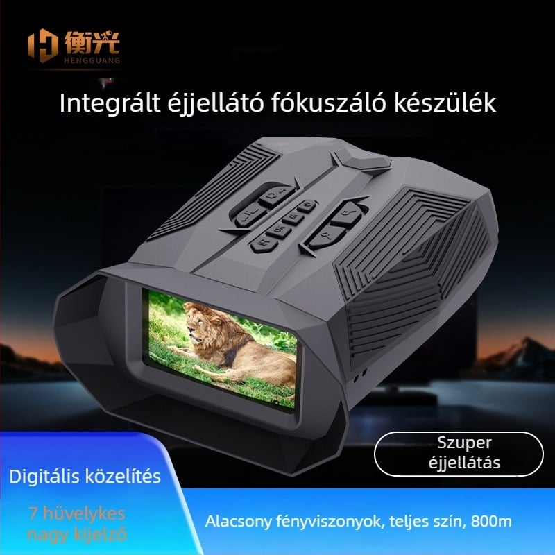 15x éjjellátó eszköz nagy LCD-képernyővel, 200 m infravörös hatótávolság, videófelvétel és nappal/éjszakai használat