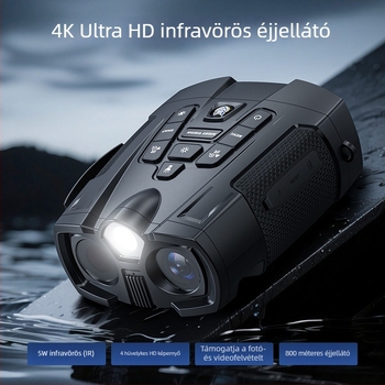 339 határon átívelő 4 hüvelykes IPS kültéri éjjellátó készülék infravörös digitális teleszkóppal, nagy kijelző, 4K fénykép és videó felvétel