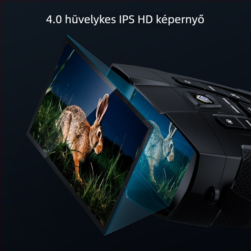 339 határon átívelő 4 hüvelykes IPS kültéri éjjellátó készülék infravörös digitális teleszkóppal, nagy kijelző, 4K fénykép és videó felvétel