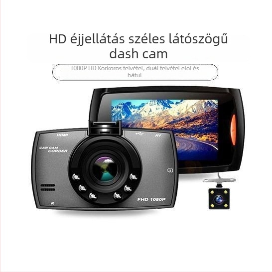 Autós DVR 1080p, 6MP, 256GB tárhely