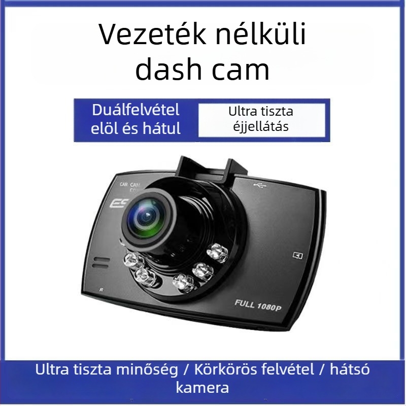 Autós DVR 1080p, 6MP, 256GB tárhely