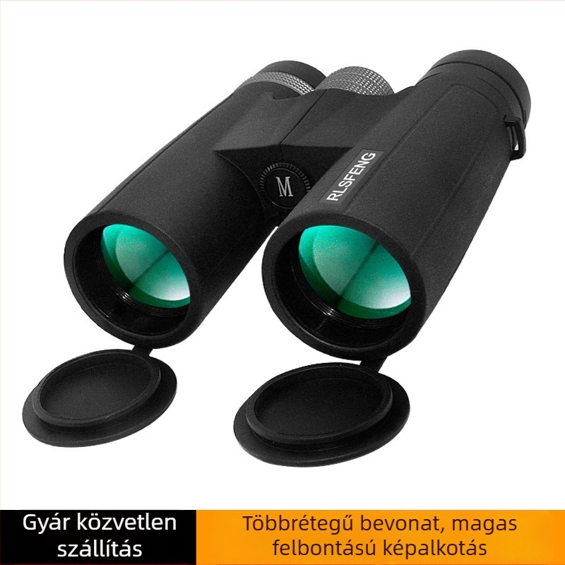 Binokuláris 12x42, látómező 303 ft/1000 yd, kilépő pupilla 4,2 mm, szemkímélő távolság 15 mm